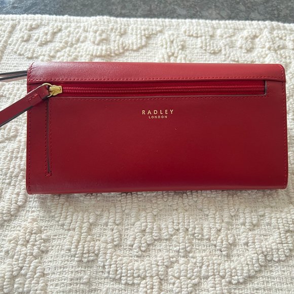 Radley London HERITAGE RADLEY Large Flap Over Matinee Wallet- RED - Picture 3 of 5